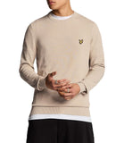 LYLE & SCOTT U Maglioncino girocollo con logo eagle beige