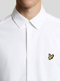 LYLE & SCOTT U Camicia in piquet jersey di cotone bianco