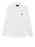 LYLE & SCOTT U Camicia in piquet jersey di cotone bianco