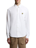 LYLE & SCOTT U Camicia in piquet jersey di cotone bianco