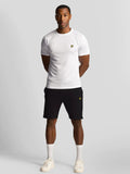 LYLE & SCOTT U Pantaloncini bermuda in felpa con logo eagle nero