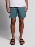 LYLE & SCOTT U Costume shorts mare con logo BLU DENIM