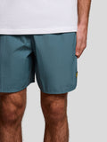 LYLE & SCOTT U Costume shorts mare con logo BLU DENIM