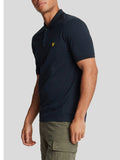 LYLE & SCOTT U Polo basic plain con logo aquila BLU SCURO