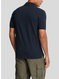 LYLE & SCOTT U Polo basic plain con logo aquila BLU SCURO