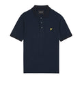 LYLE & SCOTT U Polo basic plain con logo aquila BLU SCURO