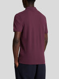 LYLE & SCOTT U Polo plain classica con logo eagle BORGOGNA