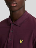 LYLE & SCOTT U Polo plain classica con logo eagle BORGOGNA