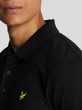 LYLE & SCOTT U Polo plain classica con logo eagle nero