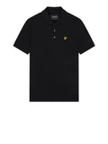 LYLE & SCOTT U Polo plain classica con logo eagle nero