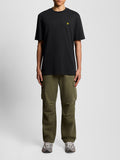 LYLE & SCOTT U T-shirt basic plain logo nero