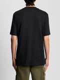 LYLE & SCOTT U T-shirt basic plain logo nero