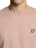 LYLE & SCOTT U T-shirt basic plain logo rosa