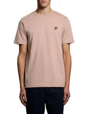 LYLE & SCOTT U T-shirt basic plain logo rosa