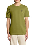 LYLE & SCOTT U T-shirt basic plain logo verde