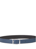 MARIO VALENTINO U Cintura classica Marnier NERO/BLU