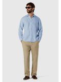 NORTH SAILS U Camicia spread collar di lino celeste