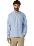 Camicia spread collar di lino