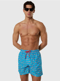 NORTH SAILS U Costume a pantaloncino shrt mare allover volley 38 cm azzurro