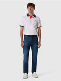 NORTH SAILS U Polo basic logo profili contrasto bianco