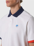 NORTH SAILS U Polo basic logo profili contrasto bianco