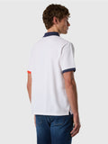 NORTH SAILS U Polo basic logo profili contrasto bianco
