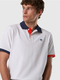 NORTH SAILS U Polo basic logo profili contrasto bianco