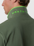 NORTH SAILS U Polo basic logo profili contrasto verde