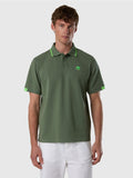 NORTH SAILS U Polo basic logo profili contrasto verde