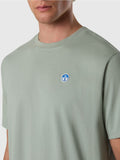NORTH SAILS U T-shirt basic con piccolo logo VERDE SALVIA