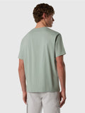 NORTH SAILS U T-shirt basic con piccolo logo VERDE SALVIA
