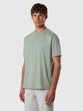 NORTH SAILS U T-shirt basic con piccolo logo VERDE SALVIA