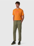 NORTH SAILS U T-shirt basic con maxi logo ARANCIONE
