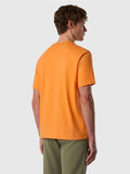 NORTH SAILS U T-shirt basic con maxi logo ARANCIONE