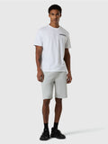 NORTH SAILS U T-shirt basic con piccolo logo gommato bianco