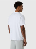NORTH SAILS U T-shirt basic con piccolo logo gommato bianco
