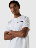 NORTH SAILS U T-shirt basic con piccolo logo gommato bianco