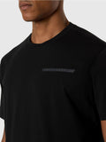 NORTH SAILS U T-shirt basic con piccolo logo gommato nero