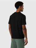 NORTH SAILS U T-shirt basic con piccolo logo gommato nero