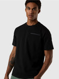 NORTH SAILS U T-shirt basic con piccolo logo gommato nero