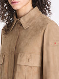 PEUTEREY D Giacca in pelle scamosciata Era suede 02 sabbia