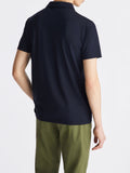 PEUTEREY U Polo in tricot di cotone, in punto piquet new helgo BLU SCURO