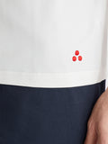 PEUTEREY U Polo in tricot di cotone, in punto piquet new helgo bianco