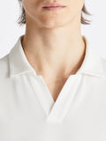 PEUTEREY U Polo in tricot di cotone, in punto piquet new helgo bianco