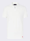 PEUTEREY U Polo in tricot di cotone, in punto piquet new helgo bianco