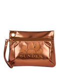 SUNDEK D Pochette laminata CAFFE