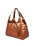 SUNDEK D Borsa mare chel laminata CAFFE