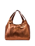 SUNDEK D Borsa mare chel laminata CAFFE