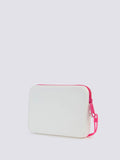 SUNDEK D Pochette piccola con zip bianco