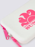 SUNDEK D Pochette piccola con zip bianco